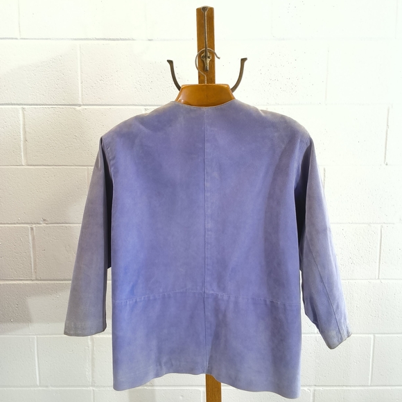 Vintage Purple Danier Suede Jacket 1980-1990s Era - Picture 7 of 13
